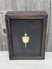 Ornate Plumb Bob In Shadow Box  2 3 4    Long  By 1 1 4    In Diameter    