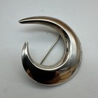 Hans Hansen Sterling Silver 925 Design Crescent Moon Pin Brooch Vintage