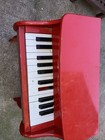 Vintage Schoenhut 25 Key Childrens Piano Bright Red 20  Tall Works Great