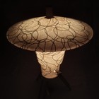 Mid Century Modern Atomic Lamp Set Of 2 Fiberglass Ufo Shade Hairpin Legs 1950s