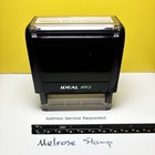 Address Service Requested Self Inking Rubber Stamp Black Ink Ideal 4913
