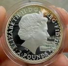 2010 Britannia Silver 1 Oz  Proof Coin In Ogp Golden Toning Very Nice