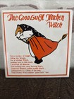 Vintage Good Luck Kitchen Witch Ceramic Tile Trivet Folk Art Poem Halloween