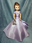 Cissy Rhinestone Side-drape Lavender Dress Gown hooped Slip By Rubiemae no Doll 
