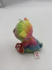 Ty Basket Beanie Baby - Daffodil The Rainbow Lamb  3 Inch  -mwmts Stuffed Animal