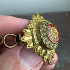 Vtg Wwii British Army Officer Pip Badge  Order Of Bath  Brass   Enamel