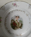 2 Antique Z  S    Co  Porcelain Plates With Gold Trim And Portraits Of Woman 6 