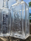 Vintage Bottle Lot Of 2 Singer   Blackstone A-1-oil Clear Glass Antique