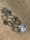 Dug Relics Civil War Grouping Eagle Buttons Pack Hook Suspender Buckle North Ga 