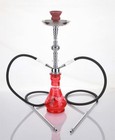2 Hose 21  Pharaoh Red Hookah Shisha Nargila Water Glass Vase Pipes Smoke Sale