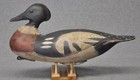 Red Breasted Merganser Drake Duck Decoy Gus Wilson  style  Orig  Paint Tack Eyes