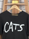 1981 Cat s Musicial T-shirt Rare Vintage Black  Size L