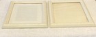 Set Of 2  Vtg Antique White Ornate Wood Picture Frames W glass 10x12 Holds 8x10