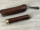 Vintage Maritime Hand Telescope 30 X 30mm Brass And Leather Japan
