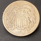 1868 Two Cent Piece United States Of America 2c Coin  as Pictured   218