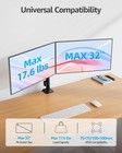 Mountup Dual Monitor Desk Mount  Fully Adjustable Dual Monitor Arm For 2 Lcd Scr