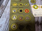 Vintage Bsa Boy Scouts Merit Badge   Sash   Requirement Card Lot 1960 s 