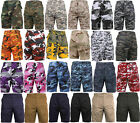 Rothco Military Camo   Solid Army Fatigue Cargo Bdu Combat Shorts  choose Sizes 