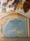 Vintage 1978 National Geographic Close-up Usa Boxed Map Set Book