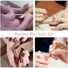 600 Count 4 Inch Pointed Cotton Swabs For Nail With Wood Sticks   With Firm Soft