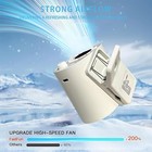 Portable Car Clip-on Air Conditioner Fan Wi 360   Rotation 100 Speeds Led Display
