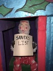 Antique Large Folk Art Santa In Box Signed Delbert Buck American Indian Navajo