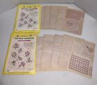 Vintage Aunt Martha s Hot Iron Embroidery Transfers State Flowers Birds Lot 16