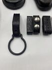 Lot Of Vintage Leather Police duty Belt Accessories