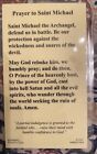 St  Michael - Laminated Prayer Card