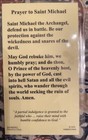 St  Saint Michael The Archangel- Laminated Prayer Holy Card