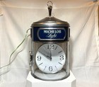 Vintage Unused Michelob Light Beer Rotating Clock Hanging Sign W  Original Box