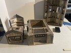 Diorama Wood Garage Handmade 1 32 Scale With Tool Shed And 2 Pullback Cars