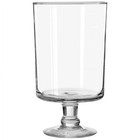 Clear Glass Pillar Candle Holder Elegant Home Decor Classic Centerpiece 11 Inch