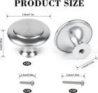 30 Packs Kitchen Cabinet Knobs Brushed Nickel Silver-pull Hardware Handle drawer