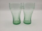Coca-cola  Glass Vintage - Green   Clear Color  6 