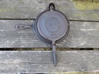 Stover Belmont Cast Iron Waffle Iron  8 Primitive Kitchen Stove Top Waffle Maker
