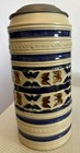 1983 Vintage Gerz German Salt Glazed Stoneware Beer Stein Pewter Portrait Lid 9 