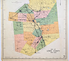 1941 New York - Lewis County  Map Original  20x16  Railroads  Townships