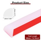 79 Inch Flexible Quarter Round Molding  Peel And Stick Moulded Trim  Clear