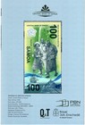 2026 Samoa 100 Tala Anniv Queen Elizabeth Polymer Banknote P56 Folder Low Serial