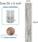Peel And Stick Floor Tile Waterproof- no Sticky Residue Left 36  X 6 - Wood S   