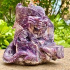 3 17lb Pink Purple Carved Crystal   Hand Carved Goddess   Spiritual Healing