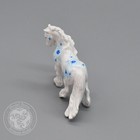 Custom M1 Fell Pony Stablemate Breyer Horse - Glossy Blue Floral - 1 32