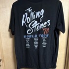Rolling Stones Rock   Pop Music T-shirt Black Graphic  Size L