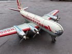 1950 Vintage Airplane Line Mar Toys Viscount Capital Airlines N86532 Japan Tin