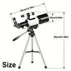 150x Astronomical Telescope 70mm Aperture With Tripod Phone Holder