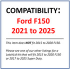 Latchlid Tail Light Theft Deterrent 2021-2025 Ford F150 Pickup