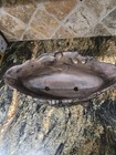 Antique French  Cast Iron Footed Planter Circa 1900 Clean