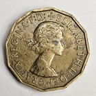 1966 Great Britain 3 Three Pence - Nickel Brass Coin - British - World Coin 