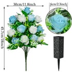 Artificial Cemetery Flowers Grave Memorial Flowers With Vase Artificial Rose